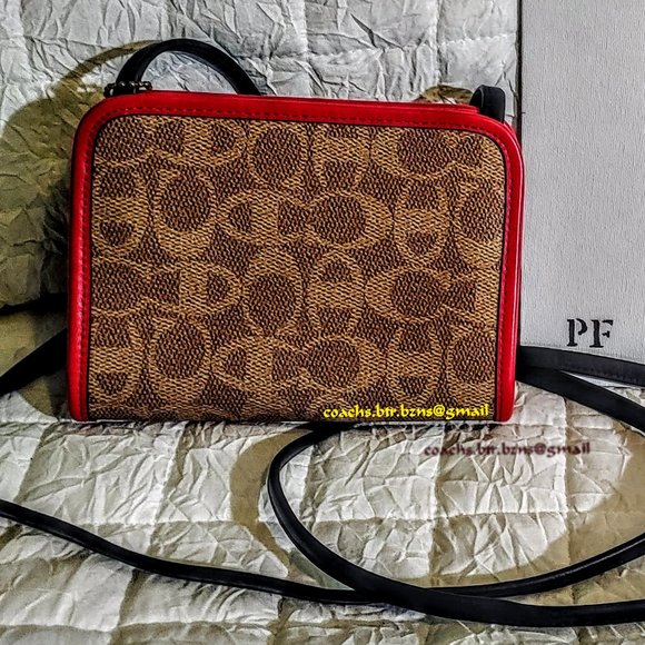 NWOT - COACH x CHAMPION RECTANGLE POUCH IN SIGNATURE CANVAS (7102) - Picture 2 of 4